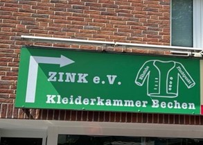 Schild Kleiderkammer